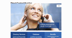 Desktop Screenshot of directcontactnumber.com